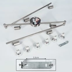 Hofstein Oula Deckenleuchte LED Nickel-Matt, 6-flammig 14 Hofstein Oula Deckenleuchte LED Nickel-Matt, 6-flammig -LED Leuchten Verkäufe oula deckenleuchte h3394007 4