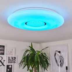 Hofstein Page Deckenleuchte LED Weiß, 2-flammig, Fernbedienung, Farbwechsler -LED Leuchten Verkäufe page deckenleuchte h3447291 8