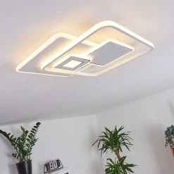 Hofstein Panchita Deckenleuchte LED Weiß, 1-flammig, Fernbedienung -LED Leuchten Verkäufe panchita deckenleuchte h3417454 8