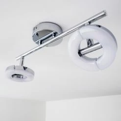 Hofstein Paris Deckenspot LED Chrom, 2-flammig -LED Leuchten Verkäufe paris deckenspot h167701 9