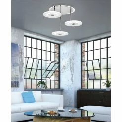 Paul Neuhaus Leuchten Paul Neuhaus ADALI Deckenleuchte LED Edelstahl, 3-flammig -LED Leuchten Verkäufe paul neuhaus adali deckenleuchte 6446 55 6