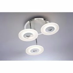 Paul Neuhaus Leuchten Paul Neuhaus ADALI Deckenleuchte LED Edelstahl, 3-flammig -LED Leuchten Verkäufe paul neuhaus adali deckenleuchte 6446 55 7