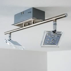 Paul Neuhaus Leuchten Paul Neuhaus DAAN-RGB Deckenleuchte LED Chrom, 2-flammig, Fernbedienung, Farbwechsler 39 Paul Neuhaus Leuchten Paul Neuhaus DAAN-RGB Deckenleuchte LED Chrom, 2-flammig, Fernbedienung, Farbwechsler -LED Leuchten Verkäufe paul neuhaus daan rgb deckenleuchte 8642 17 17