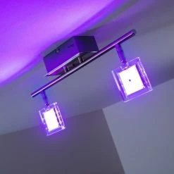 Paul Neuhaus Leuchten Paul Neuhaus DAAN-RGB Deckenleuchte LED Chrom, 2-flammig, Fernbedienung, Farbwechsler 27 Paul Neuhaus Leuchten Paul Neuhaus DAAN-RGB Deckenleuchte LED Chrom, 2-flammig, Fernbedienung, Farbwechsler -LED Leuchten Verkäufe paul neuhaus daan rgb deckenleuchte 8642 17 5