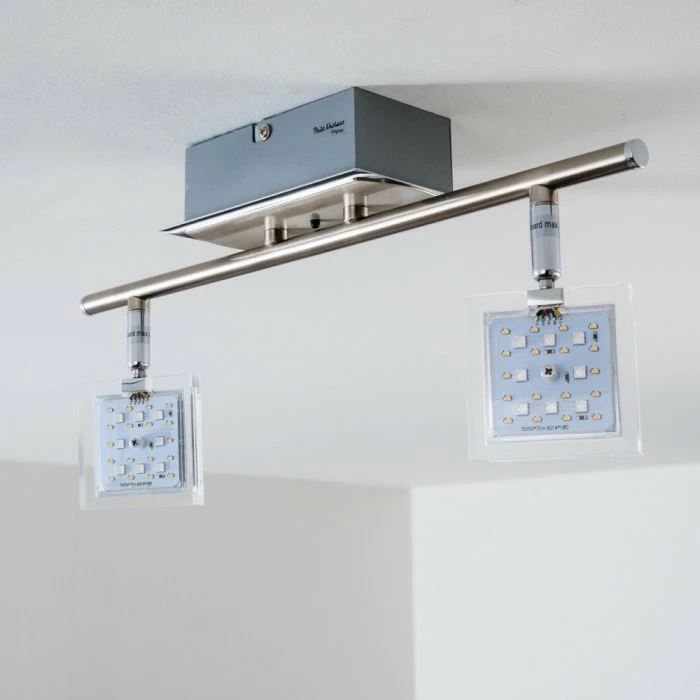 Paul Neuhaus Leuchten Paul Neuhaus DAAN-RGB Deckenleuchte LED Chrom, 2-flammig, Fernbedienung, Farbwechsler 8 Paul Neuhaus Leuchten Paul Neuhaus DAAN-RGB Deckenleuchte LED Chrom, 2-flammig, Fernbedienung, Farbwechsler – Bild 8