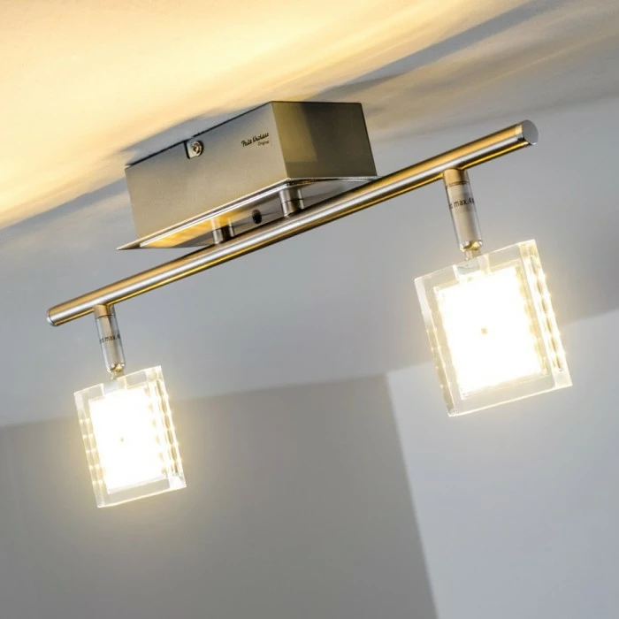 Paul Neuhaus Leuchten Paul Neuhaus DAAN-RGB Deckenleuchte LED Chrom, 2-flammig, Fernbedienung, Farbwechsler 9 Paul Neuhaus Leuchten Paul Neuhaus DAAN-RGB Deckenleuchte LED Chrom, 2-flammig, Fernbedienung, Farbwechsler – Bild 9