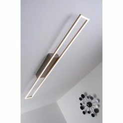 Paul Neuhaus Leuchten Paul Neuhaus Deckenleuchte LED Stahl geb&uuml;rstet, 4-flammig -LED Leuchten Verkäufe paul neuhaus deckenleuchte 8085 55 15