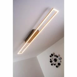 Paul Neuhaus Leuchten Paul Neuhaus Deckenleuchte LED Stahl geb&uuml;rstet, 4-flammig -LED Leuchten Verkäufe paul neuhaus deckenleuchte 8085 55 17