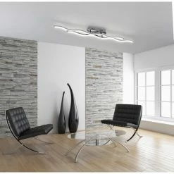 Paul Neuhaus Leuchten Paul Neuhaus Emma Deckenleuchte LED Edelstahl, 2-flammig -LED Leuchten Verkäufe paul neuhaus emma deckenleuchte 8450 172 5