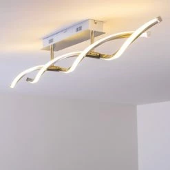 Paul Neuhaus Leuchten Paul Neuhaus POLINA Deckenleuchte LED Edelstahl, 2-flammig -LED Leuchten Verkäufe paul neuhaus polina deckenleuchte 9143 55 10