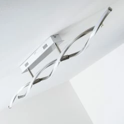 Paul Neuhaus Leuchten Paul Neuhaus POLINA Deckenleuchte LED Edelstahl, 2-flammig -LED Leuchten Verkäufe paul neuhaus polina deckenleuchte 9143 55 18