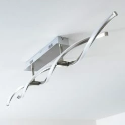 Paul Neuhaus Leuchten Paul Neuhaus POLINA Deckenleuchte LED Edelstahl, 2-flammig -LED Leuchten Verkäufe paul neuhaus polina deckenleuchte 9143 55 5