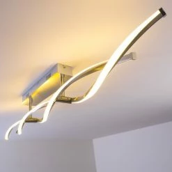 Paul Neuhaus Leuchten Paul Neuhaus POLINA Deckenleuchte LED Edelstahl, 2-flammig -LED Leuchten Verkäufe paul neuhaus polina deckenleuchte 9143 55 9