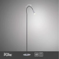 Paul Neuhaus Leuchten Paul Neuhaus PURE-GEMIN Stehleuchte LED Schwarz, Aluminium, 1-flammig -LED Leuchten Verkäufe paul neuhaus pure gemin stehleuchte 238 95 13