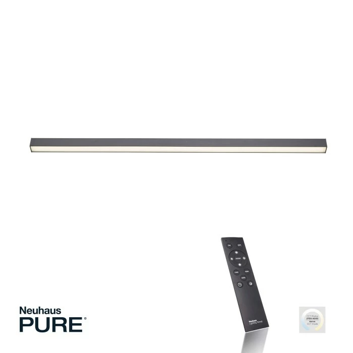 Paul Neuhaus Leuchten Paul Neuhaus PURE-LINES Deckenleuchte LED Anthrazit, 1-flammig, Fernbedienung 4 Paul Neuhaus Leuchten Paul Neuhaus PURE-LINES Deckenleuchte LED Anthrazit, 1-flammig, Fernbedienung – Bild 4