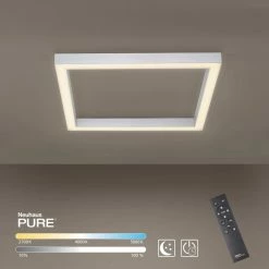 Paul Neuhaus Leuchten Paul Neuhaus PURE-LINES Deckenleuchte LED Aluminium, 1-flammig, Fernbedienung -LED Leuchten Verkäufe paul neuhaus pure lines deckenleuchte 6022 95 10