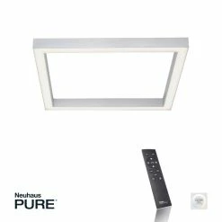Paul Neuhaus Leuchten Paul Neuhaus PURE-LINES Deckenleuchte LED Aluminium, 1-flammig, Fernbedienung -LED Leuchten Verkäufe paul neuhaus pure lines deckenleuchte 6022 95 3