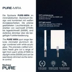 Paul Neuhaus Leuchten Paul Neuhaus PURE-MIRA Deckenleuchte LED Aluminium, 2-flammig, Fernbedienung -LED Leuchten Verkäufe paul neuhaus pure mira deckenleuchte 6354 95 4