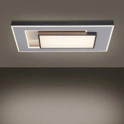 Paul Neuhaus Q-Serie Paul Neuhaus Q-ALTA Deckenleuchte LED Schwarz, 1-flammig, Fernbedienung -LED Leuchten Verkäufe paul neuhaus q alta deckenleuchte 6125 18 6