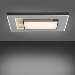 Paul Neuhaus Q-Serie Paul Neuhaus Q-ALTA Deckenleuchte LED Schwarz, 1-flammig, Fernbedienung -LED Leuchten Verkäufe paul neuhaus q alta deckenleuchte 6125 18 7