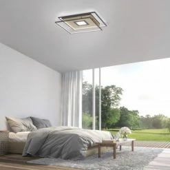 Paul Neuhaus Q-Serie Paul Neuhaus Q-AMIRA Deckenleuchte LED Schwarz, 1-flammig, Fernbedienung