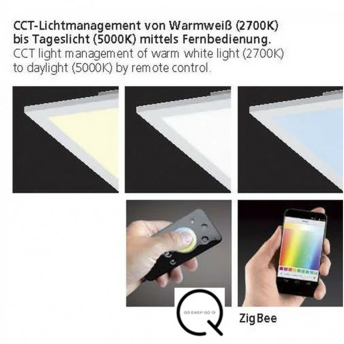 Paul Neuhaus Q-Serie Paul Neuhaus Q-Flag Deckenpanel LED Weiß, 1-flammig, Fernbedienung 5 Paul Neuhaus Q-Serie Paul Neuhaus Q-Flag Deckenpanel LED Weiß, 1-flammig, Fernbedienung – Bild 5