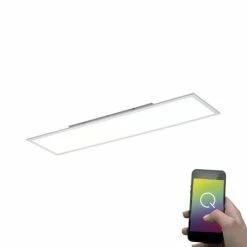 LED Leuchten Verkäufe 29 Paul Neuhaus Q-Serie Paul Neuhaus Q-Flag Deckenpanel LED Weiß, 1-flammig, Fernbedienung