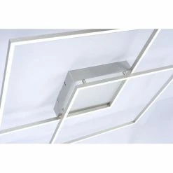 Paul Neuhaus Q-Serie Paul Neuhaus Q-Inigo Deckenleuchte LED Edelstahl, 2-flammig, Fernbedienung -LED Leuchten Verkäufe paul neuhaus q inigo deckenleuchte 6430 55 k 3