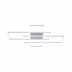 Paul Neuhaus Q-Serie Paul Neuhaus Q-INIGO Deckenleuchte LED Nickel-Matt, 3-flammig, Fernbedienung -LED Leuchten Verkäufe paul neuhaus q inigo deckenleuchte 8195 55 4