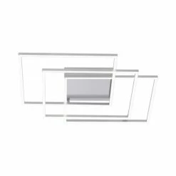 Paul Neuhaus Q-Serie Paul Neuhaus Q-INIGO Deckenleuchte LED Nickel-Matt, 3-flammig, Fernbedienung -LED Leuchten Verkäufe paul neuhaus q inigo deckenleuchte 8196 55 3