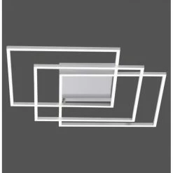 Paul Neuhaus Q-Serie Paul Neuhaus Q-INIGO Deckenleuchte LED Nickel-Matt, 3-flammig, Fernbedienung -LED Leuchten Verkäufe paul neuhaus q inigo deckenleuchte 8196 55 4