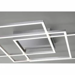 Paul Neuhaus Q-Serie Paul Neuhaus Q-INIGO Deckenleuchte LED Nickel-Matt, 3-flammig, Fernbedienung -LED Leuchten Verkäufe paul neuhaus q inigo deckenleuchte 8196 55 5