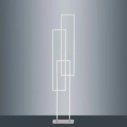 Paul Neuhaus Q-Serie Paul Neuhaus Q-INIGO Stehleuchte LED Stahl geb&uuml;rstet, 3-flammig, Fernbedienung -LED Leuchten Verkäufe paul neuhaus q inigo stehleuchte 595 55 8