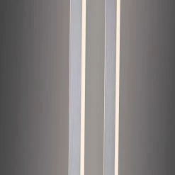 Paul Neuhaus Q-Serie Paul Neuhaus Q-KAAN Stehleuchte LED Stahl geb&uuml;rstet, 2-flammig, Fernbedienung -LED Leuchten Verkäufe paul neuhaus q kaan stehleuchte 531 55 4