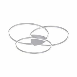 Paul Neuhaus Q-Serie Paul Neuhaus Q-KATE Deckenleuchte LED Silber, 3-flammig, Fernbedienung