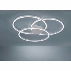 Paul Neuhaus Q-Serie Paul Neuhaus Q-KATE Deckenleuchte LED Silber, 3-flammig, Fernbedienung -LED Leuchten Verkäufe paul neuhaus q kate deckenleuchte 6579 95 3