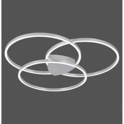 Paul Neuhaus Q-Serie Paul Neuhaus Q-KATE Deckenleuchte LED Silber, 3-flammig, Fernbedienung -LED Leuchten Verkäufe paul neuhaus q kate deckenleuchte 6579 95 7