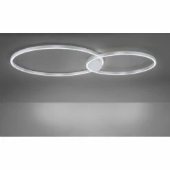 Paul Neuhaus Q-Serie Paul Neuhaus Q-KATE Deckenleuchte LED Aluminium, 1-flammig, Fernbedienung -LED Leuchten Verkäufe paul neuhaus q kate deckenleuchte 6590 95 5