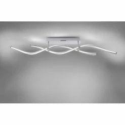 Paul Neuhaus Q-Serie Paul Neuhaus Q-MALINA Deckenleuchte LED Edelstahl, 2-flammig, Fernbedienung -LED Leuchten Verkäufe paul neuhaus q malina deckenleuchte 6339 55 5