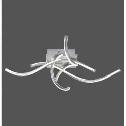 Paul Neuhaus Q-Serie Paul Neuhaus Q-MALINA Deckenleuchte LED Nickel-Matt, 4-flammig, Fernbedienung -LED Leuchten Verkäufe paul neuhaus q malina deckenleuchte 6539 55 4