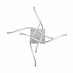 Paul Neuhaus Q-Serie Paul Neuhaus Q-MALINA Deckenleuchte LED Nickel-Matt, 4-flammig, Fernbedienung -LED Leuchten Verkäufe paul neuhaus q malina deckenleuchte 6539 55 7