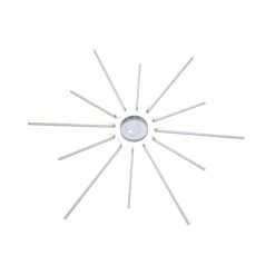 Paul Neuhaus Q-Serie Paul Neuhaus Q-SUNSHINE Deckenleuchte LED Aluminium, 12-flammig, Fernbedienung -LED Leuchten Verkäufe paul neuhaus q sunshine deckenleuchte 8295 95 6