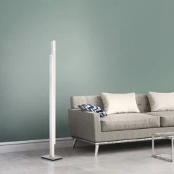 Paul Neuhaus Q-Serie Paul Neuhaus Q-TOWER Stehleuchte LED Aluminium, 2-flammig, Fernbedienung