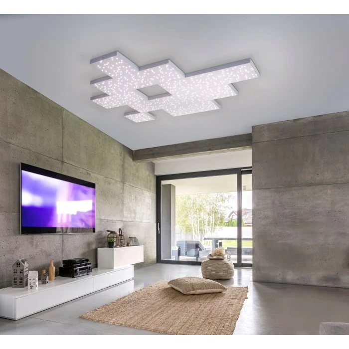 Paul Neuhaus Q-Serie Paul Neuhaus Q-UNIVERSE Deckenleuchte LED Weiß, 1-flammig, Fernbedienung, Farbwechsler 6 Paul Neuhaus Q-Serie Paul Neuhaus Q-UNIVERSE Deckenleuchte LED Weiß, 1-flammig, Fernbedienung, Farbwechsler – Bild 6