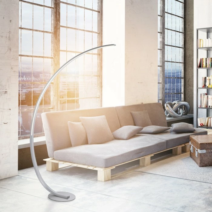 Paul Neuhaus Q-Serie Paul Neuhaus Q-VITO Stehleuchte LED Edelstahl, 1-flammig, Fernbedienung 1 Paul Neuhaus Q-Serie Paul Neuhaus Q-VITO Stehleuchte LED Edelstahl, 1-flammig, Fernbedienung