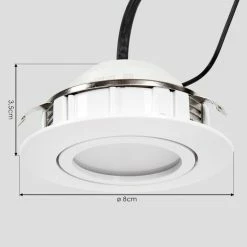 Hofstein Percoq Einbauleuchte LED Weiß, 1-flammig -LED Leuchten Verkäufe percoq einbauleuchte h3655030 3