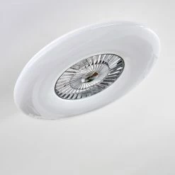 Hofstein Petrovac Deckenventilator LED Chrom, Weiß, 1-flammig, Fernbedienung -LED Leuchten Verkäufe petrovac deckenventilator h3334980 8