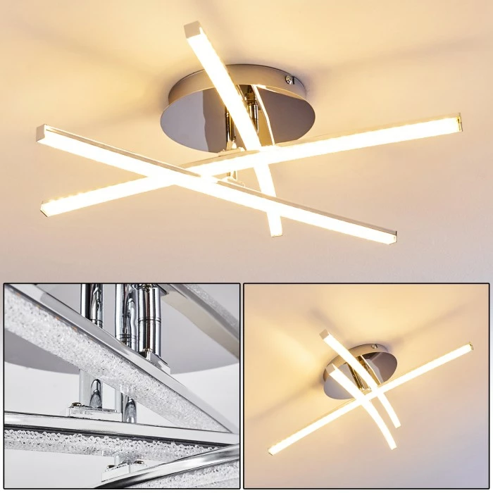 Hofstein Pfyn Deckenleuchte LED Chrom, 3-flammig 1 Hofstein Pfyn Deckenleuchte LED Chrom, 3-flammig