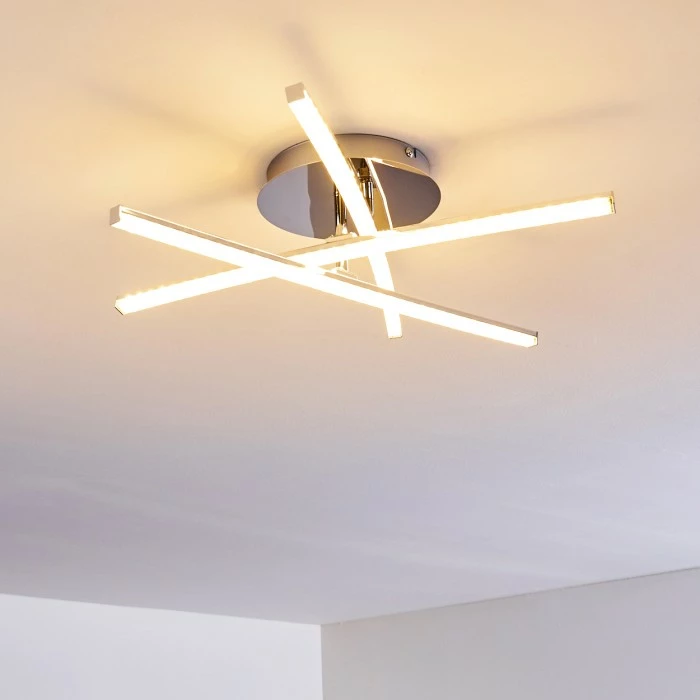 Hofstein Pfyn Deckenleuchte LED Chrom, 3-flammig 12 Hofstein Pfyn Deckenleuchte LED Chrom, 3-flammig – Bild 12