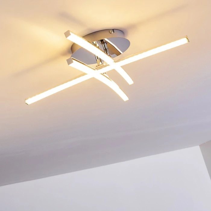 Hofstein Pfyn Deckenleuchte LED Chrom, 3-flammig 15 Hofstein Pfyn Deckenleuchte LED Chrom, 3-flammig – Bild 15